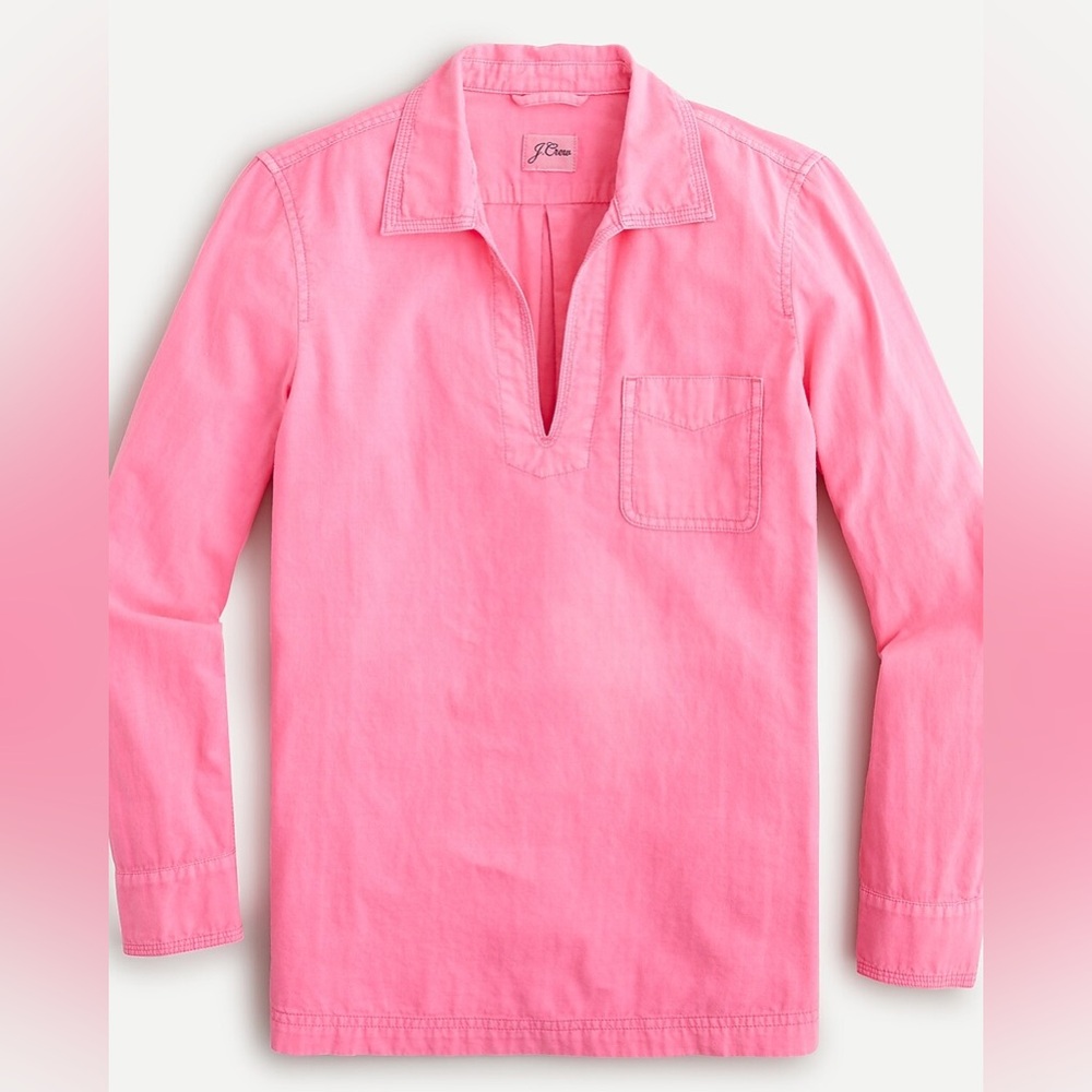 J.Crew Garment-Dyed Popover Shirt